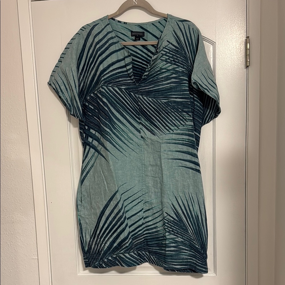 REYN SPOONER Tropical Leaf Print Women's Dress